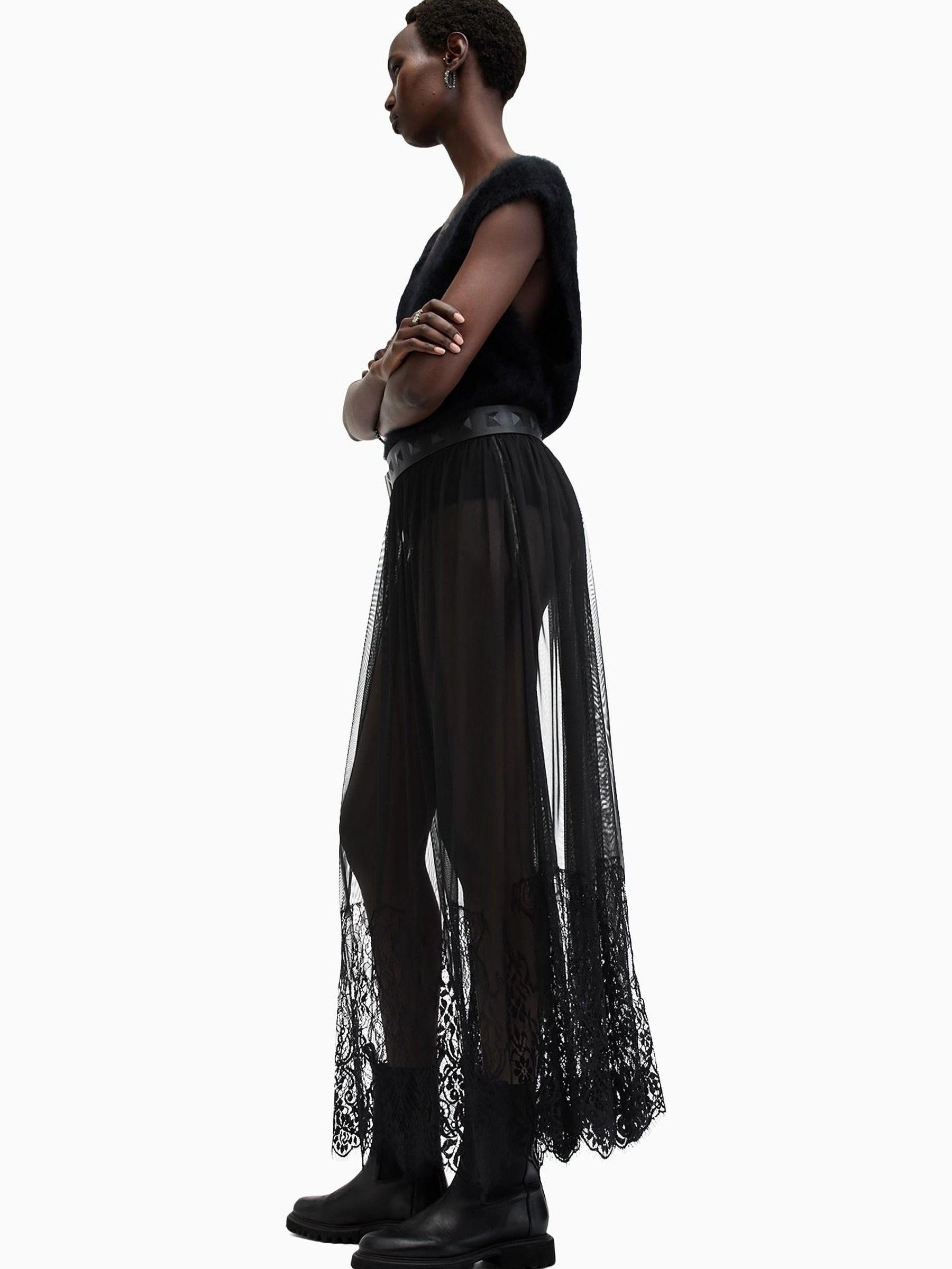 Buy AllSaints Black Ariella Lace Skirt from Next USA