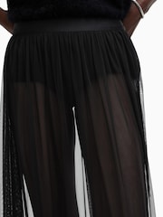 AllSaints Black Ariella Lace Skirt - Image 6 of 8