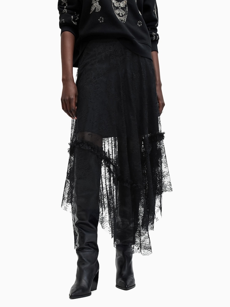 AllSaints Josie Lace Skirt - Imagen 2 de 8 AllSaints Josie Lace Skirt - Imagen 2 de 8