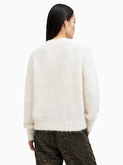 AllSaints White Vortex Jumper - Image 2 of 7
