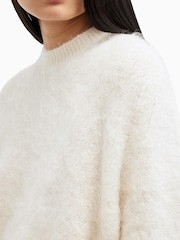 AllSaints White Vortex Jumper - Image 6 of 7