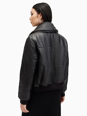 AllSaints Black Lauren Lea Puffer Jackets - Image 6 of 7