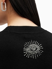 AllSaints Black Serpent Jumper - Image 3 of 6