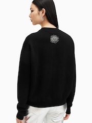 AllSaints Black Serpent Jumper - Image 4 of 6