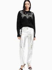 AllSaints Black Serpent Jumper - Image 5 of 6