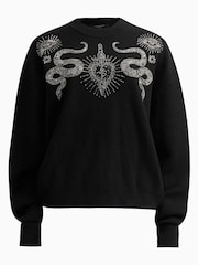 AllSaints Black Serpent Jumper - Image 6 of 6