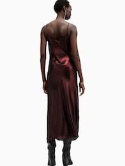 AllSaints Red Hadley Dress - Image 2 of 7