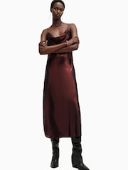 AllSaints Red Hadley Dress - Image 3 of 7