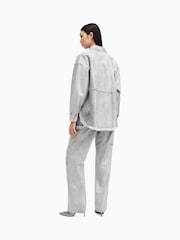 AllSaints Silver Mia Carpenter Jeans - Image 3 of 9