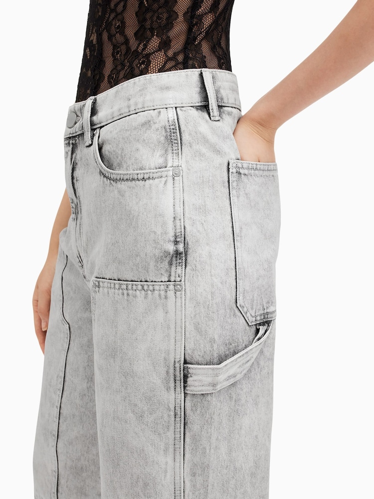 AllSaints Silver Mia Carpenter Jeans - Image 6 of 9