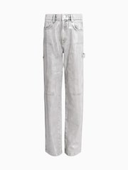 AllSaints Silver Mia Carpenter Jeans - Image 9 of 9