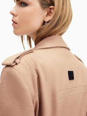 AllSaints Brown Augusta Coat - Image 3 of 9