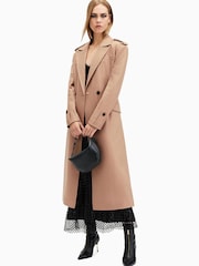 AllSaints Brown Augusta Coat - Image 4 of 9