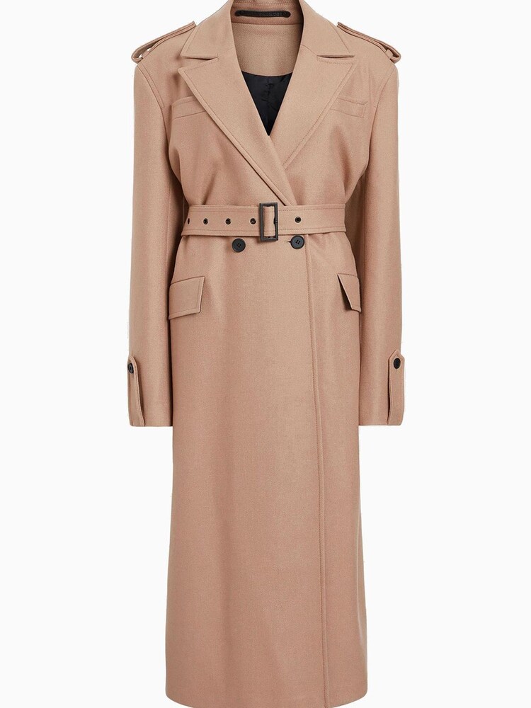 AllSaints Brown Augusta Coat - Image 9 of 9 AllSaints Brown Augusta Coat - Image 9 of 9