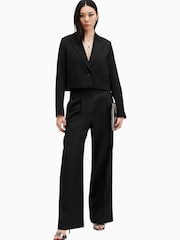 AllSaints Black Shores Trousers - Image 1 of 7