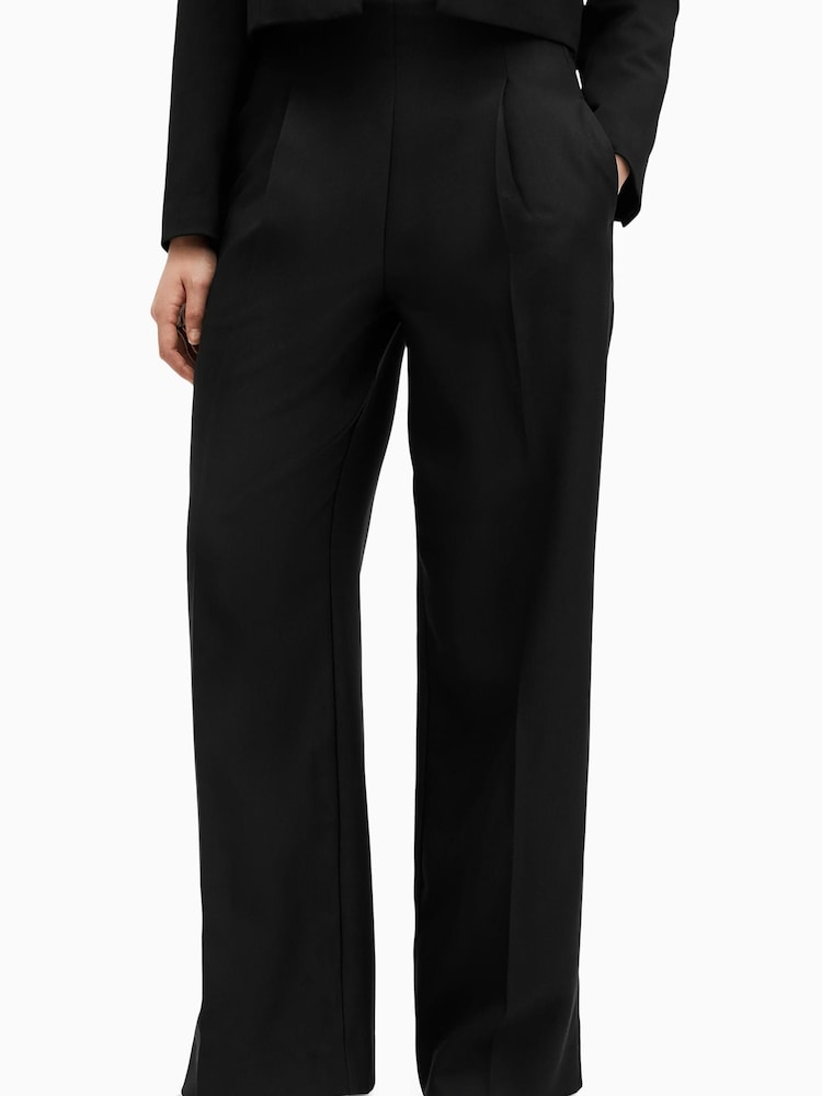 AllSaints Black Shores Trousers - Image 2 of 7