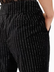 AllSaints Black Sevenh Vel Trousers - Image 5 of 7