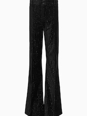 AllSaints Black Sevenh Vel Trousers - Image 7 of 7
