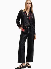 AllSaints Black Toni Shirt - Image 5 of 7