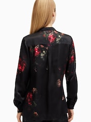 AllSaints Black Toni Shirt - Image 6 of 7