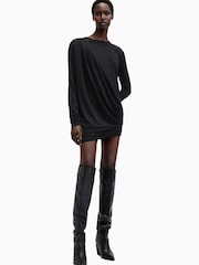 AllSaints Black Devin Dress - Image 4 of 8