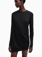 AllSaints Black Devin Dress - Image 7 of 8