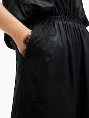 AllSaints Black Mari Jumpsuit - Image 3 of 10