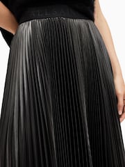 AllSaints Grey Phia Metallic Skirt - Image 3 of 7