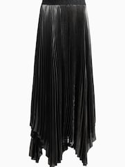 AllSaints Grey Phia Metallic Skirt - Image 7 of 7