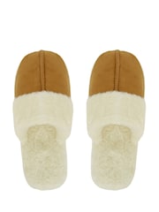 Papuci pufosi Bronz Loungeable - Image 4 of 5