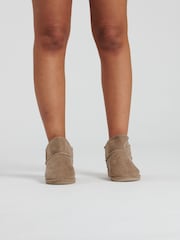 Loungeable Brown Taupe Mini Boots - Image 4 of 4