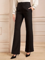 Love & Roses Black Una Bootcut Flared Leg Tailored Trousers - Image 1 of 4