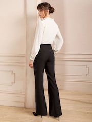Love & Roses Black Una Bootcut Flared Leg Tailored Trousers - Image 4 of 4