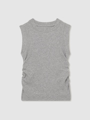 Gris - Reiss Ruched Vest Top - Imagen 2 de 4
