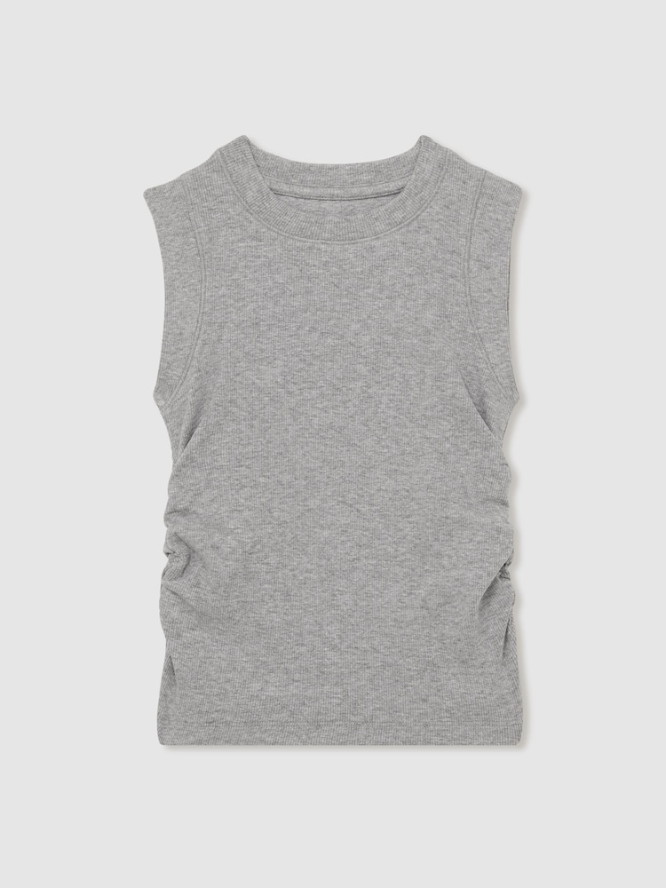 Gris - Reiss Ruched Vest Top - Imagen 2 de 4