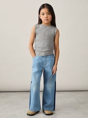 Reiss Grey Trudy Ruched Vest Top - Image 3 of 4