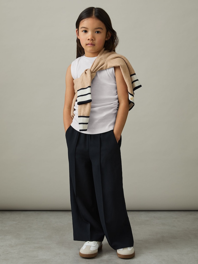 Reiss White Ruched Vest Top - Image 2 of 4