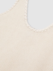 Reiss Cream Carla Crochet Tank Top - Image 6 of 6