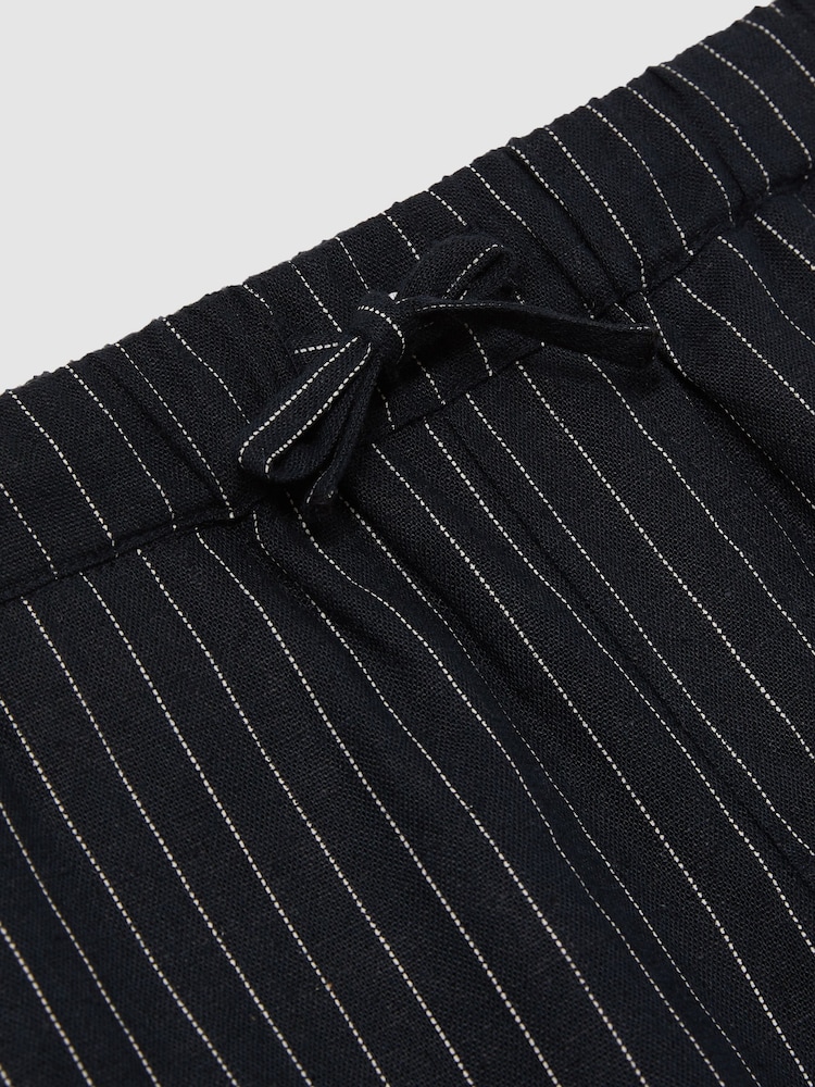 Reiss Blue Fraser Drawstring Shorts - Image 4 of 4