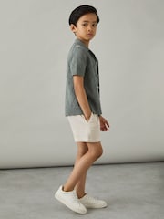 لون طبيعي - شورت برباط شد من Reiss - صورة 1 من 4