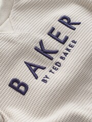 Baker by Ted Baker Textured Long Sleeve Romper - Image 5 of 7