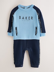 Baker by Ted Baker Panel Long Sleeve Romper - Image 1 of 8