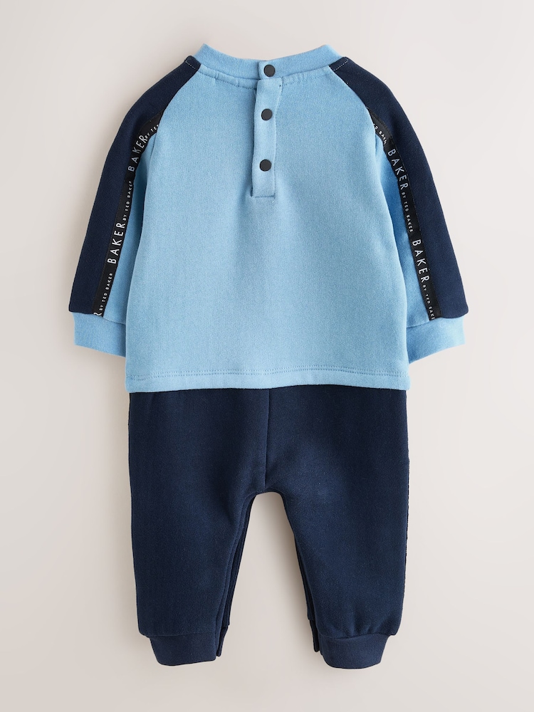 Baker by Ted Baker Panel Long Sleeve Romper - Image 2 of 8