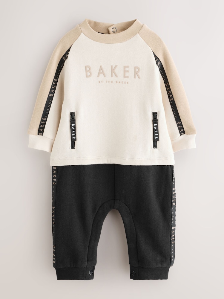 Baker by Ted Baker Panel Long Sleeve Romper - Image 1 of 9