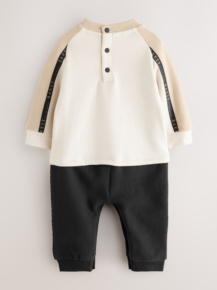Baker by Ted Baker Panel Long Sleeve Romper - Image 2 of 9