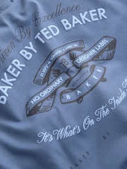 Baker by Ted Baker Oversized Blue T-Shirt and Shorts Set - Image 10 of 12