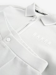 Baker by Ted Baker Grey 100% Cotton Polo Shirt and Shorts Set - Image 12 of 12