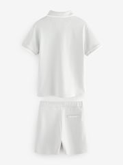 Baker by Ted Baker Grey 100% Cotton Polo Shirt and Shorts Set - Image 8 of 12