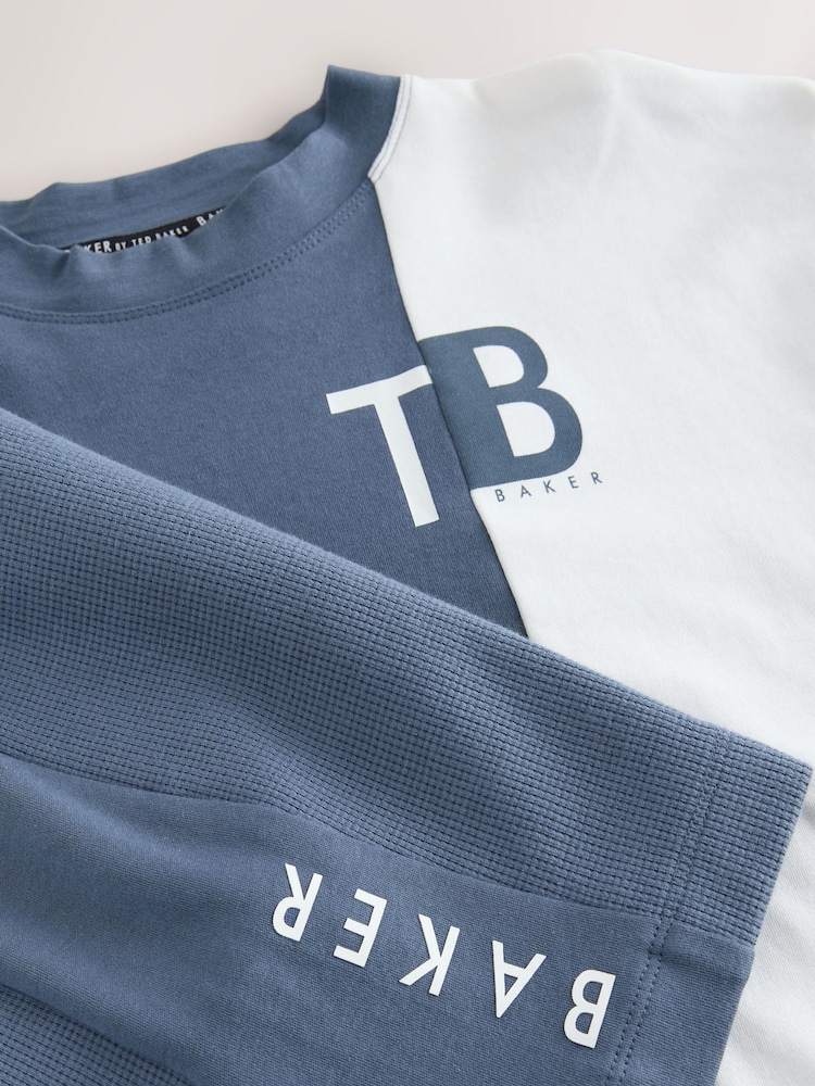 Baker by Ted Baker Colourblock Varsity T-Shirt and Shorts Set - Image 10 of 10 Baker by Ted Baker Colourblock Varsity T-Shirt and Shorts Set - Image 10 of 10