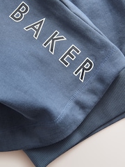 Baker by Ted Baker Blue Short Sleeve Hoodie and Shorts Set - Image 13 of 17